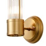 Toscano 1 Light Glass Rod Wall Light - Gold IP44 4