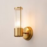 Toscano 1 Light Glass Rod Wall Light - Gold IP44 7