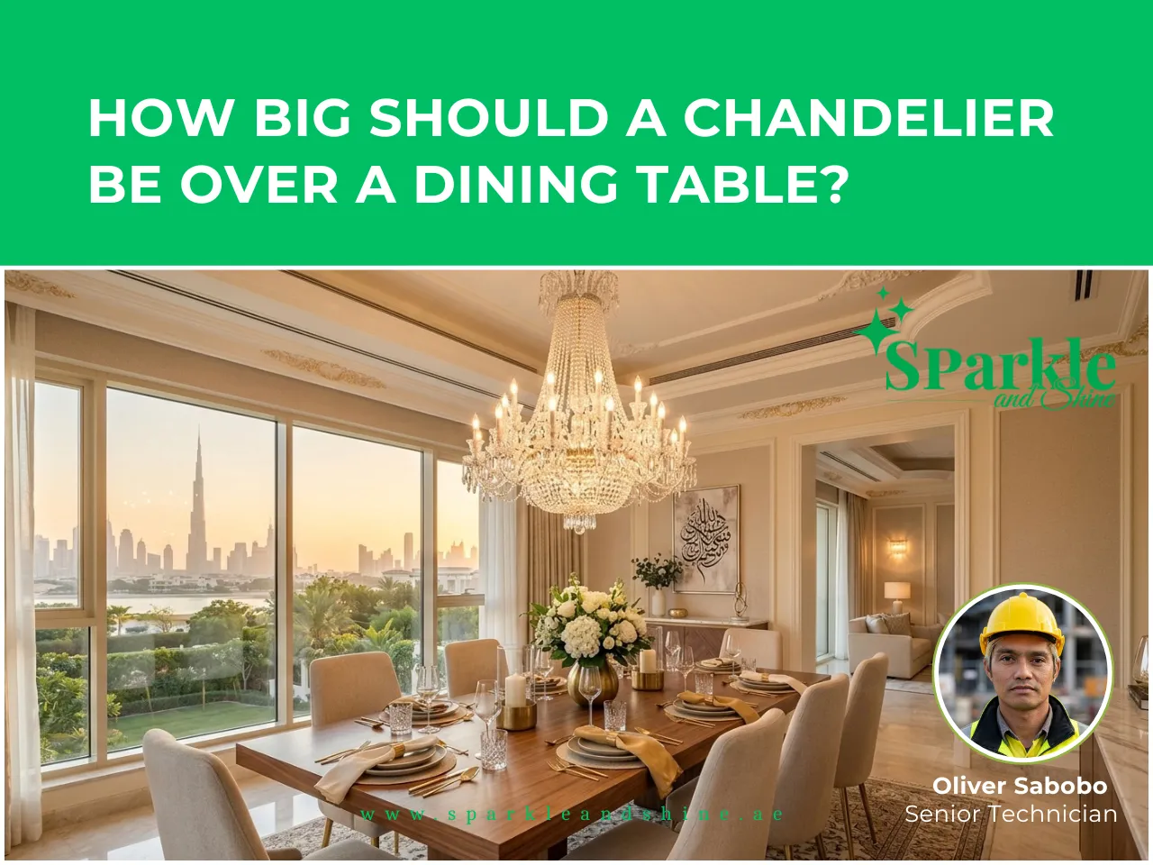 How Big Should a Chandelier Be Over a Dining Table?