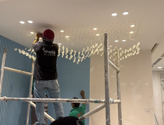 chandelier installation dubai